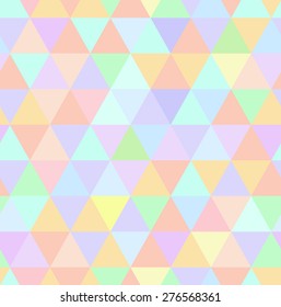 Seamless retro pattern of geometric shapes. Pastel mosaic backdrop. Hipster background, place your text on the top of it