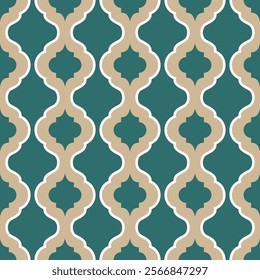 Seamless retro pattern in the style of the 70s. Vector illustration background.
