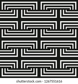 Seamless retro pattern in the style of the sixties. Art deco vintage wallpaper or fabric.