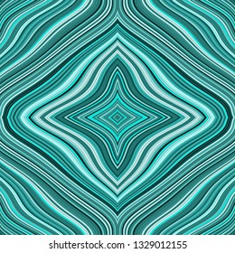 Seamless retro pattern with turquoise wavy lines. Vector image, eps 8
