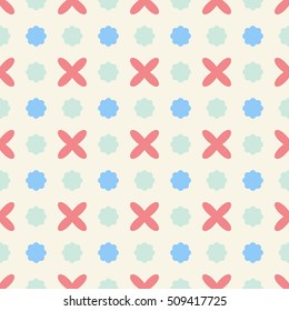 Seamless retro pattern. Vector background.