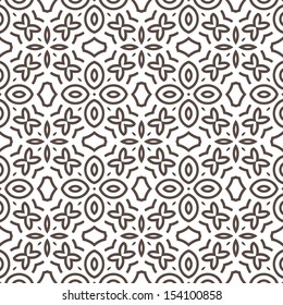 Seamless Retro Pattern. Vintage Wallpaper. Geometric Abstract Background. Vector Illustration