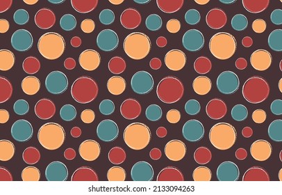 seamless retro polka dot pattern