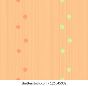 Seamless retro polka dot strip pattern background