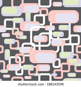 Seamless retro rectangle background . Vector EPS 10.