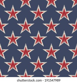 seamless retro stars pattern