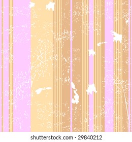 Seamless retro striped grunge background (vector)