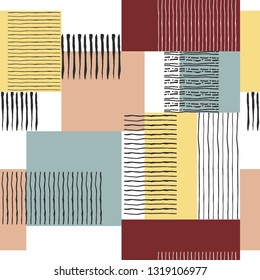 seamless retro striped pattern, illustration in vector format