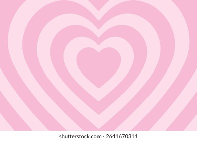 Seamless retro style background featuring concentric heart shapes in soft pink tones. Perfect for romantic themes, Valentine's Day, posters, cards, wallpapers, and digital design.
