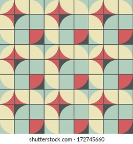 seamless retro style vector pattern