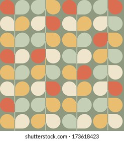 seamless retro style vector pattern