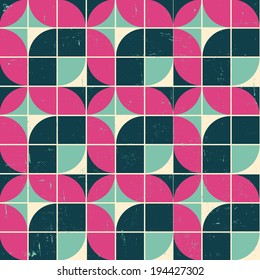 seamless retro style vector pattern