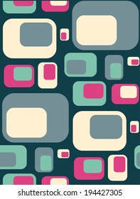seamless retro style vector pattern 