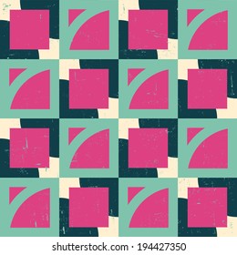 seamless retro style vector pattern 