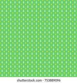 Seamless retro stylized pine tree forest pattern background - vector Christmas decoration graphic design