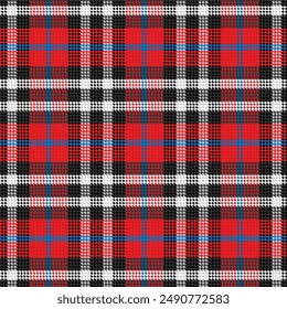 Seamless Retro Vintage Dogtooth Tartan Pattern 155