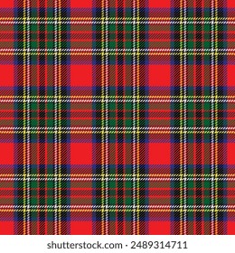 Seamless Retro Vintage Tartan Pattern 153