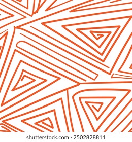 Seamless retro wallpaper design with geometric patterns and modern abstract elements.