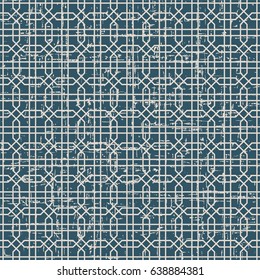 Seamless retro worn out background octagon cross geometry line