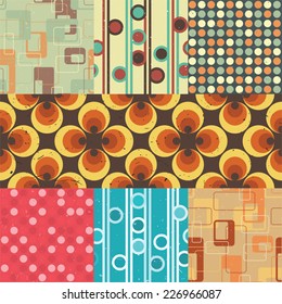 Seamless retro-inspired scratched patterns.