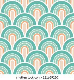 Seamless retro-modern background pattern