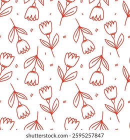 Seamless retro-style pattern with colors for social media posts, banners, postcards, etc. Create a summer atmosphere, bright floral abstract wallpaper background, flat design.