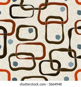 Seamless Retro-stylized Squares. Tileable, seamless easy-edit layered vector file.