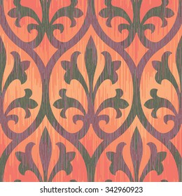 Seamless Reworked Medieval Ornament Pattern Background Tile