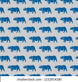 Seamless rhino pattern