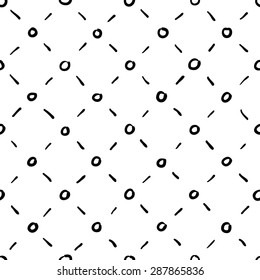 Seamless rhombic black and white background
