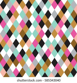Seamless rhombus background. Geometric background.