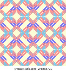 Seamless rhombus geometry ornament background.