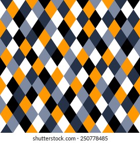 Seamless rhombus pattern - in 5 colors from white to black