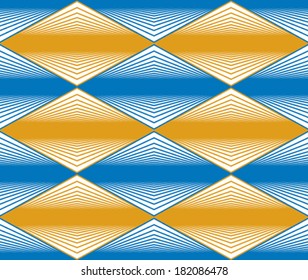 Seamless rhombus pattern, abstract geometric background, vector illustration.