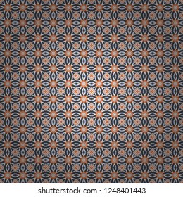 Seamless rhombus pattern. Abstract holiday wrapping paper in white, gray and blue. Fabric spring ornament with tiles. Pin up style. Vector tiled background. Traditional design of 50s.