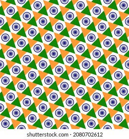 patrón sin fisuras de rhombus de la bandera india. ilustración vectorial

