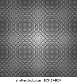 Seamless rhombus pattern. Pin up style. Fabric spring ornament with tiles. Abstract holiday wrapping paper in black, white and gray. Traditional design of 50s. Vector tiled background.