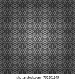 Seamless rhombus pattern. Traditional design of 50s. Fabric spring ornament with tiles. Pin up style. Abstract holiday wrapping paper in gray, black and white. Vector tiled background.