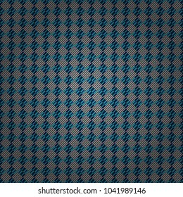 Seamless rhombus pattern. Vector tiled background. Fabric spring ornament with tiles. Pin up style. Traditional design of 50s. Abstract holiday wrapping paper in gray, black and blue.