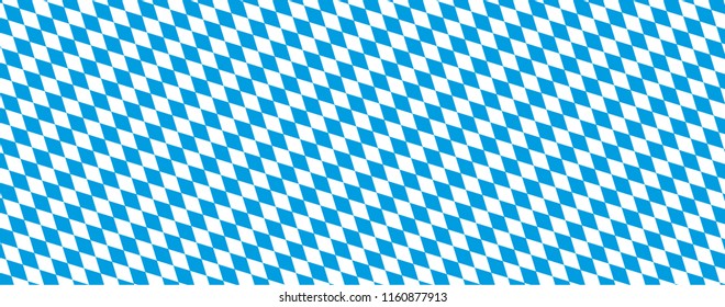 Seamless rhombus structure bavarian national colors. Eps 10 vector file.