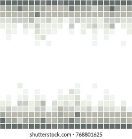 seamless rhythm abstract geometric square gray vector pattern on white background