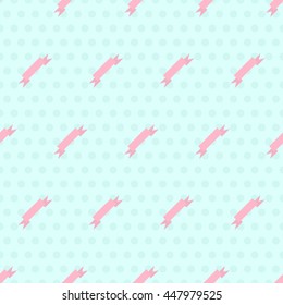 Seamless Ribbon Pattern. / Cute Pattern