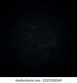 Seamless rich paisley wallpaper pattern design