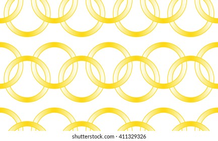 Seamless Ring Pattern, Vector Background