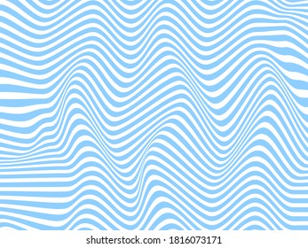 Seamless ripple pattern. blue wavy line texture.