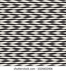 Seamless ripple pattern. Repeating vector texture. Wavy graphic background. Simple wave stripes