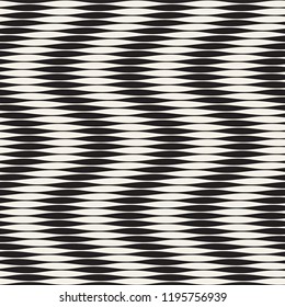 Seamless ripple pattern. Repeating vector texture. Wavy graphic background. Simple wave stripes