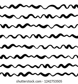 Seamless ripple pattern. Repeating vector texture in nuance colors. Cheerful background