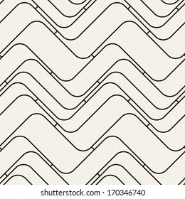 Seamless ripple pattern. Repeating vector texture. Wavy graphic background