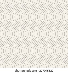 Seamless ripple pattern. Repeating vector texture with wavy lines. Graphic background